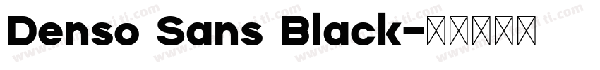 Denso Sans Black字体转换